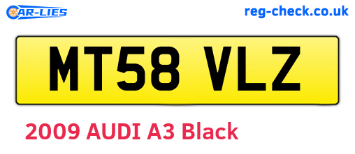 MT58VLZ are the vehicle registration plates.