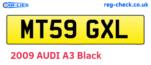 MT59GXL are the vehicle registration plates.