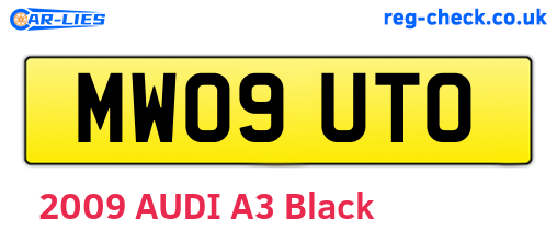 MW09UTO are the vehicle registration plates.