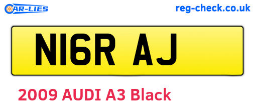 N16RAJ are the vehicle registration plates.