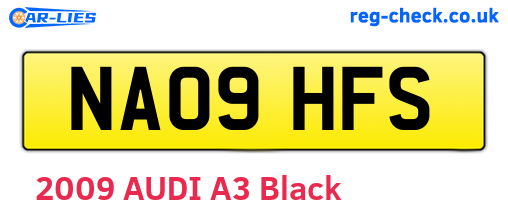NA09HFS are the vehicle registration plates.