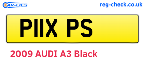 P11XPS are the vehicle registration plates.