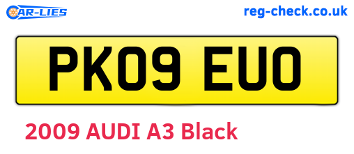 PK09EUO are the vehicle registration plates.