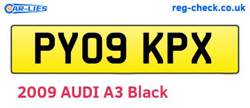 PY09KPX are the vehicle registration plates.