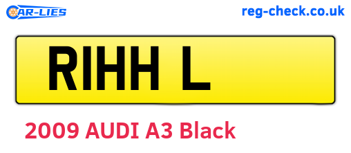 R1HHL are the vehicle registration plates.
