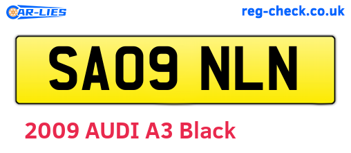 SA09NLN are the vehicle registration plates.