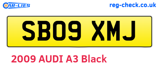 SB09XMJ are the vehicle registration plates.