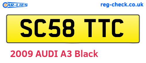 SC58TTC are the vehicle registration plates.