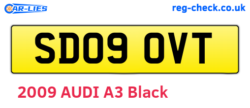 SD09OVT are the vehicle registration plates.