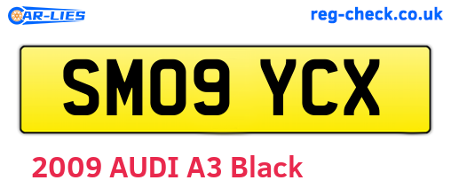 SM09YCX are the vehicle registration plates.