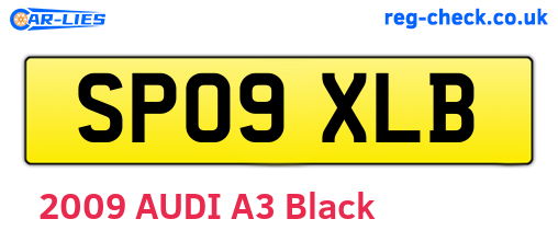 SP09XLB are the vehicle registration plates.