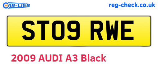 ST09RWE are the vehicle registration plates.