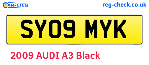 SY09MYK are the vehicle registration plates.