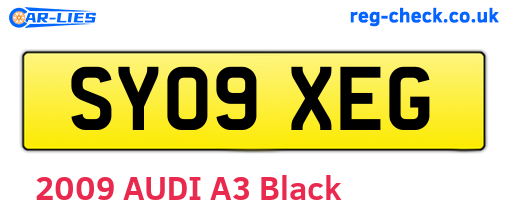 SY09XEG are the vehicle registration plates.