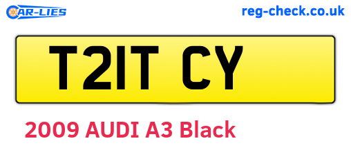 T21TCY are the vehicle registration plates.