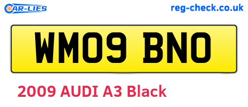 WM09BNO are the vehicle registration plates.