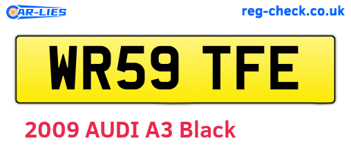 WR59TFE are the vehicle registration plates.