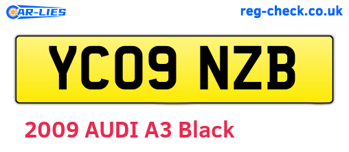YC09NZB are the vehicle registration plates.