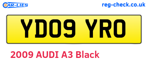 YD09YRO are the vehicle registration plates.