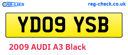 YD09YSB are the vehicle registration plates.
