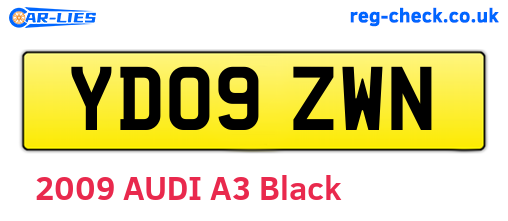 YD09ZWN are the vehicle registration plates.