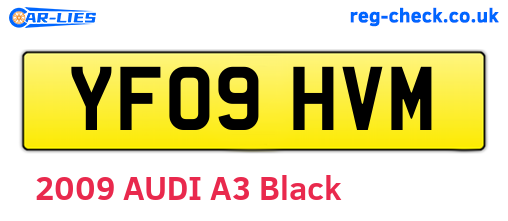 YF09HVM are the vehicle registration plates.