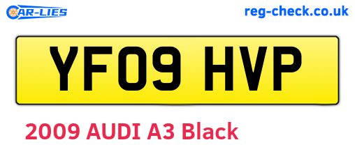YF09HVP are the vehicle registration plates.