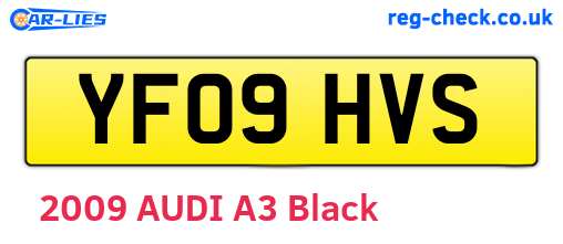YF09HVS are the vehicle registration plates.