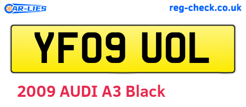 YF09UOL are the vehicle registration plates.