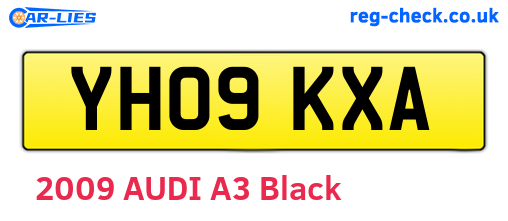 YH09KXA are the vehicle registration plates.