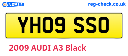 YH09SSO are the vehicle registration plates.