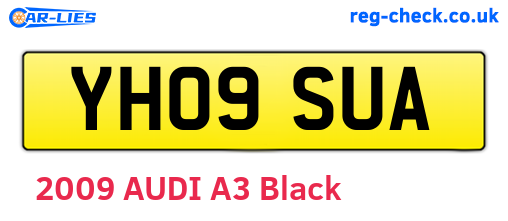 YH09SUA are the vehicle registration plates.