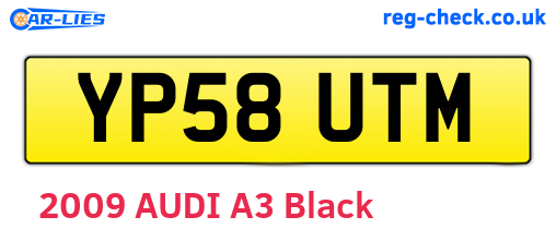 YP58UTM are the vehicle registration plates.