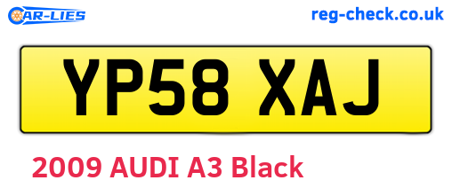 YP58XAJ are the vehicle registration plates.