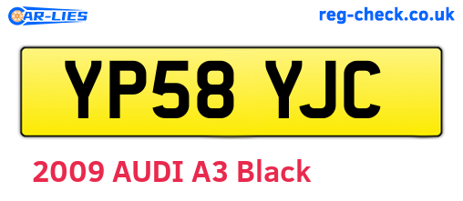 YP58YJC are the vehicle registration plates.