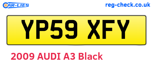 YP59XFY are the vehicle registration plates.
