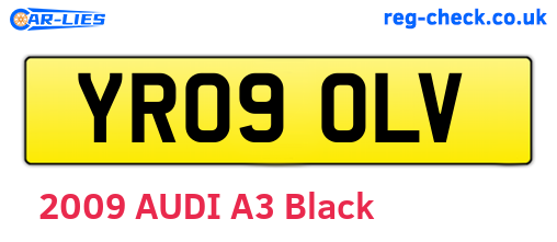 YR09OLV are the vehicle registration plates.