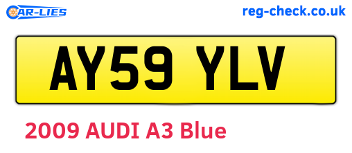 AY59YLV are the vehicle registration plates.