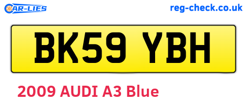 BK59YBH are the vehicle registration plates.