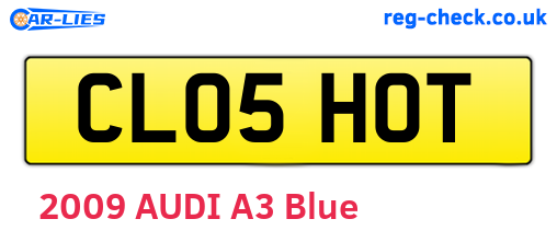 CL05HOT are the vehicle registration plates.