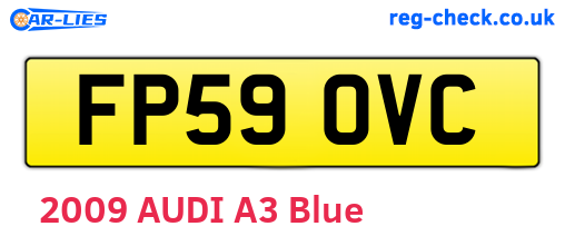 FP59OVC are the vehicle registration plates.
