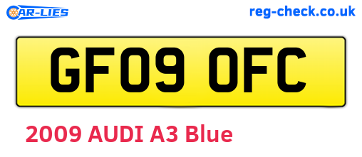 GF09OFC are the vehicle registration plates.