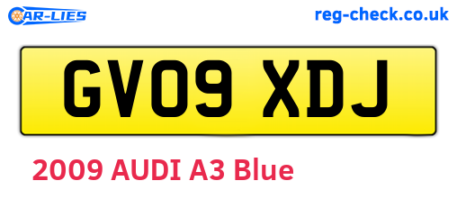 GV09XDJ are the vehicle registration plates.