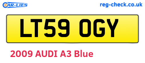 LT59OGY are the vehicle registration plates.