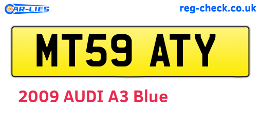 MT59ATY are the vehicle registration plates.