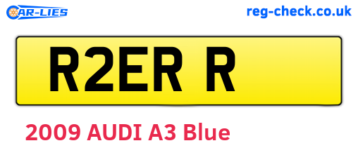 R2ERR are the vehicle registration plates.