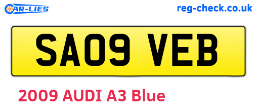 SA09VEB are the vehicle registration plates.