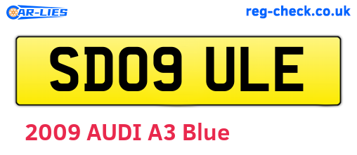 SD09ULE are the vehicle registration plates.