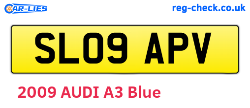 SL09APV are the vehicle registration plates.