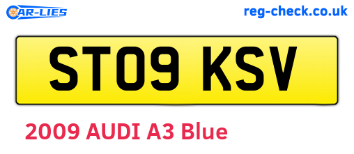 ST09KSV are the vehicle registration plates.